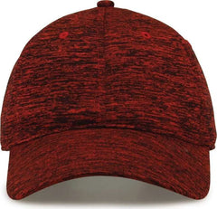 The Game GB477 Peppered Heather Cap - Red - Red / One Size Fits Most