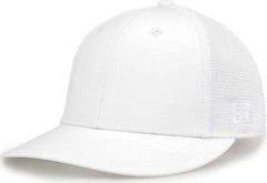 The Game GB483 On-Field GameChanger with Diamond Mesh Cap - White - White / 6 1/2’’ - 6 3/4’’
