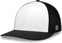 The Game GB483 On-Field GameChanger with Diamond Mesh Cap - White Black - White Black / 6 1/2’’ - 6 3/4’’