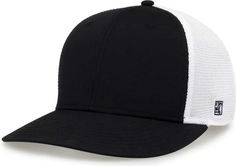 The Game GB483A GameChanger and Diamond Mesh Adjustable Cap - Black White - Black White / One Size Fits Most