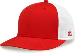 The Game GB483A GameChanger and Diamond Mesh Adjustable Cap - Red - Red / One Size Fits Most