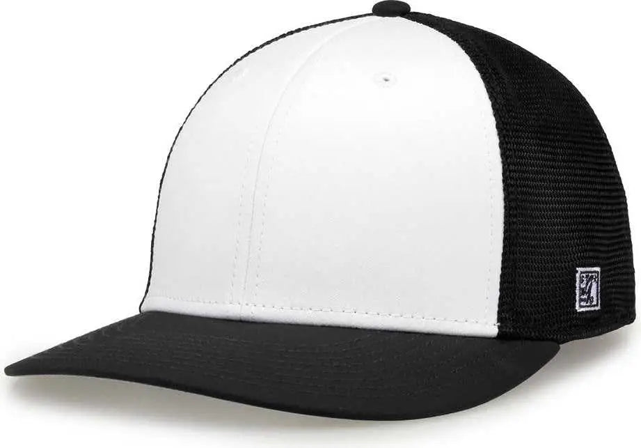 The Game GB483A GameChanger and Diamond Mesh Adjustable Cap - White Black - White Black / One Size Fits Most