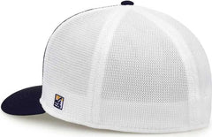 The Game GB483P On-Field GameChanger with Piping & Diamond Mesh Cap - Athletic Gold Navy
