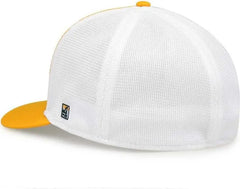 The Game GB483P On-Field GameChanger with Piping & Diamond Mesh Cap - Dark Green Gold