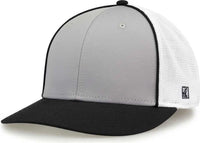 The Game GB483P On-Field GameChanger with Piping & Diamond Mesh Cap - Grey Black - Gray Black / 6 1/2’’ - 6 3/4’’