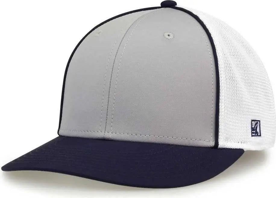 The Game GB483P On-Field GameChanger with Piping & Diamond Mesh Cap - Grey Navy - Gray Navy / 6 1/2’’ - 6 3/4’’