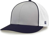 The Game GB483P On-Field GameChanger with Piping & Diamond Mesh Cap - Grey Navy - Gray Navy / 6 1/2’’ - 6 3/4’’