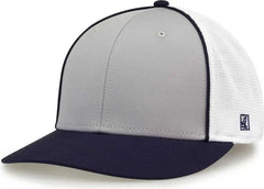 The Game GB483P On-Field GameChanger with Piping & Diamond Mesh Cap - Grey Navy - Gray Navy / 6 1/2’’ - 6 3/4’’