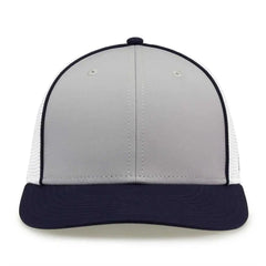 The Game GB483P On-Field GameChanger with Piping & Diamond Mesh Cap - Grey Navy