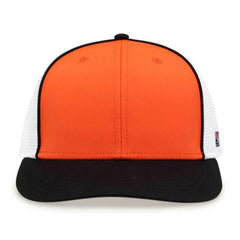 The Game GB483P On-Field GameChanger with Piping & Diamond Mesh Cap - Orange Black