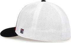 The Game GB483P On-Field GameChanger with Piping & Diamond Mesh Cap - Red Black