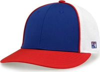 The Game GB483P On-Field GameChanger with Piping & Diamond Mesh Cap - Royal Red - Royal Red / 6 1/2’’ - 6 3/4’’