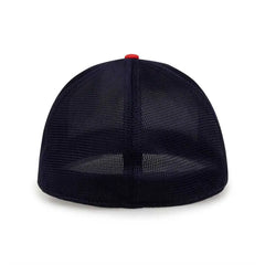 The Game GB483P On-Field GameChanger with Piping & Diamond Mesh Cap - White Red Navy