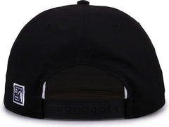 The Game GB501 5 Panel Poly Snapback Cap - Black - Black / OSFM