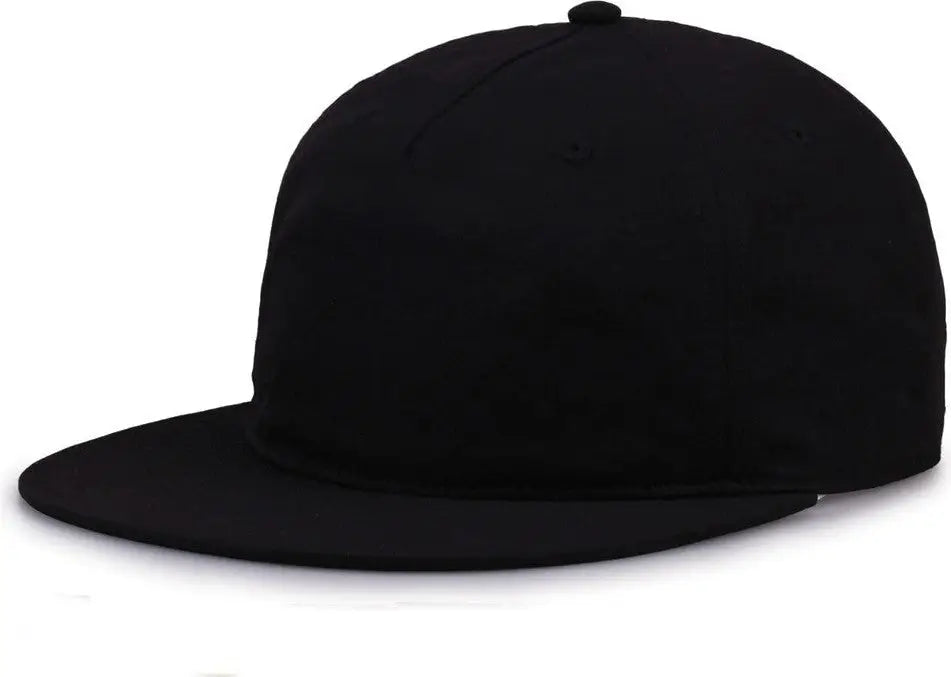The Game GB501 5 Panel Poly Snapback Cap - Black - Black / OSFM