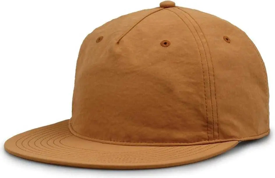 The Game GB501 5 Panel Poly Snapback Cap - Copper - Tan / OSFM