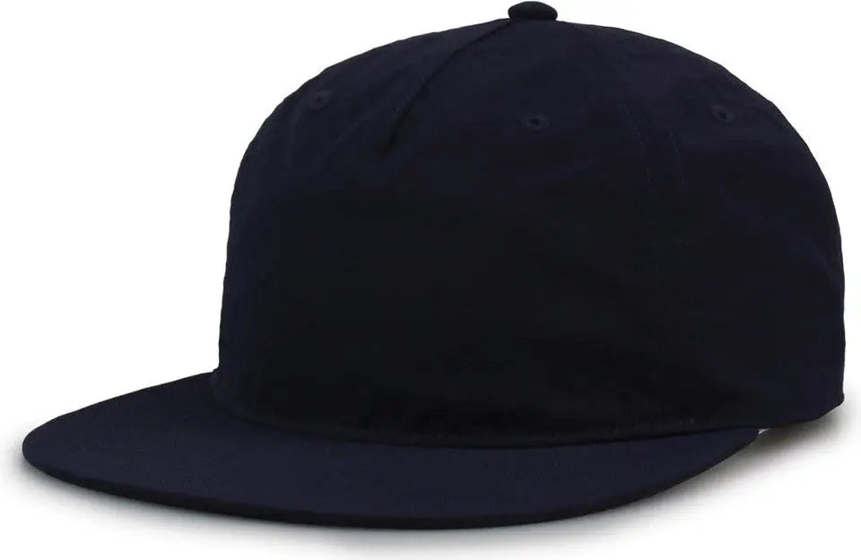 The Game GB501 5 Panel Poly Snapback Cap - Navy - Navy / OSFM
