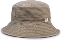 The Game GB502 Pigment Dyed Bucket Hat - Khaki - Khaki / OSFM
