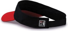 The Game GB503 Cool Breeze Nylon Visor - Black Red - Black Red / OSFM