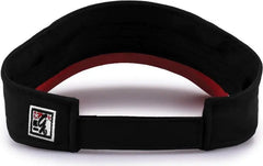 The Game GB503 Cool Breeze Nylon Visor - Black Red - Black Red / OSFM