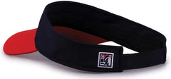 The Game GB503 Cool Breeze Nylon Visor - Navy Red - Navy Red / OSFM