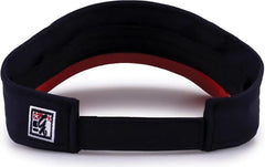 The Game GB503 Cool Breeze Nylon Visor - Navy Red - Navy Red / OSFM