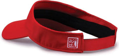The Game GB503 Cool Breeze Nylon Visor - Red - Red / OSFM