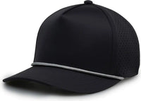 The Game GB505R NeoCool 5 Panel Snapback with Rope Cap - Graphite Light Gray - Gray Light Gray / OSFM
