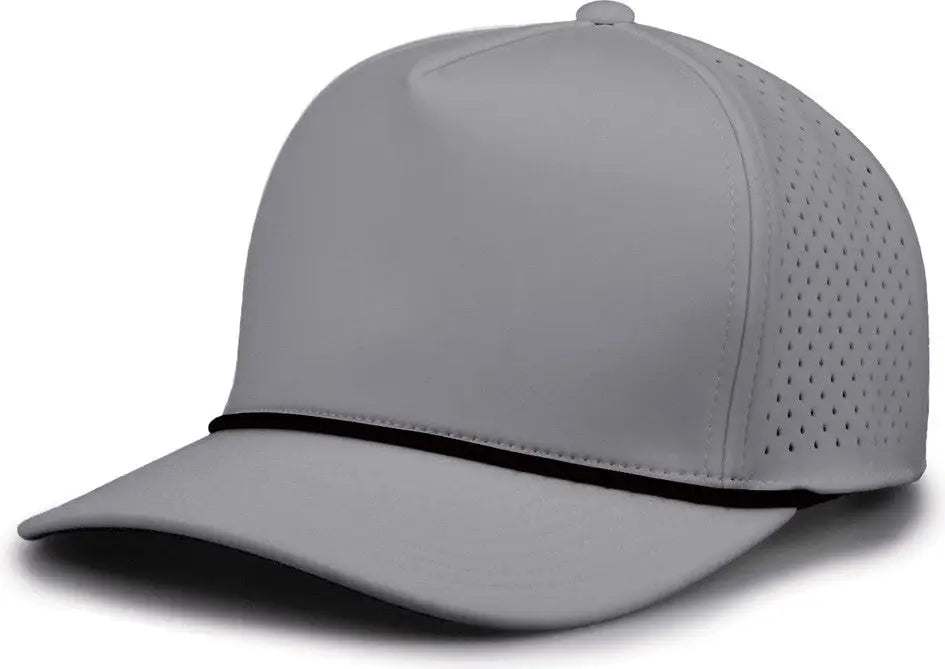 The Game GB505R NeoCool 5 Panel Snapback with Rope Cap - Gray Black - Gray Black / OSFM