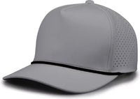 The Game GB505R NeoCool 5 Panel Snapback with Rope Cap - Gray Black - Gray Black / OSFM