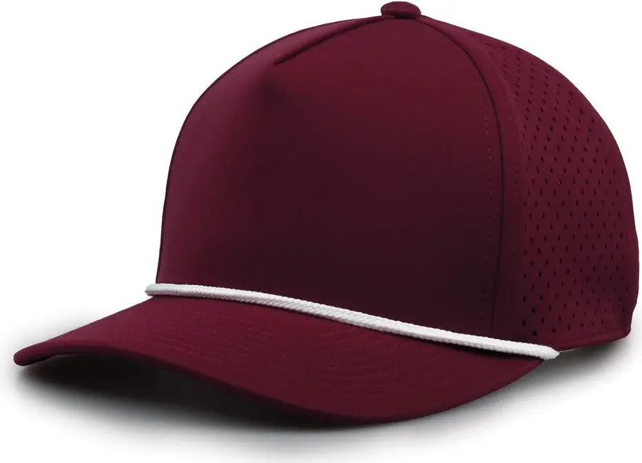 The Game GB505R NeoCool 5 Panel Snapback with Rope Cap - Maroon - Maroon / OSFM