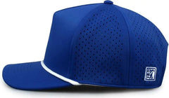 The Game GB505R NeoCool 5 Panel Snapback with Rope Cap - Royal White - Royal White / OSFM