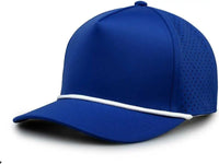 The Game GB505R NeoCool 5 Panel Snapback with Rope Cap - Royal White - Royal White / OSFM