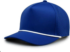 The Game GB505R NeoCool 5 Panel Snapback with Rope Cap - Royal White - Royal White / OSFM