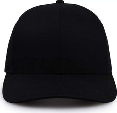 The Game GB515 Twill Snapback Cap - Black - Black / 6 7/8’’ - 7 5/8’’