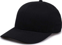 The Game GB515 Twill Snapback Cap - Black - Black / 6 7/8’’ - 7 5/8’’
