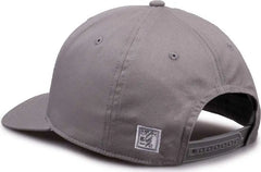 The Game GB515 Twill Snapback Cap - Gray - Gray / 6 7/8’’ - 7 5/8’’