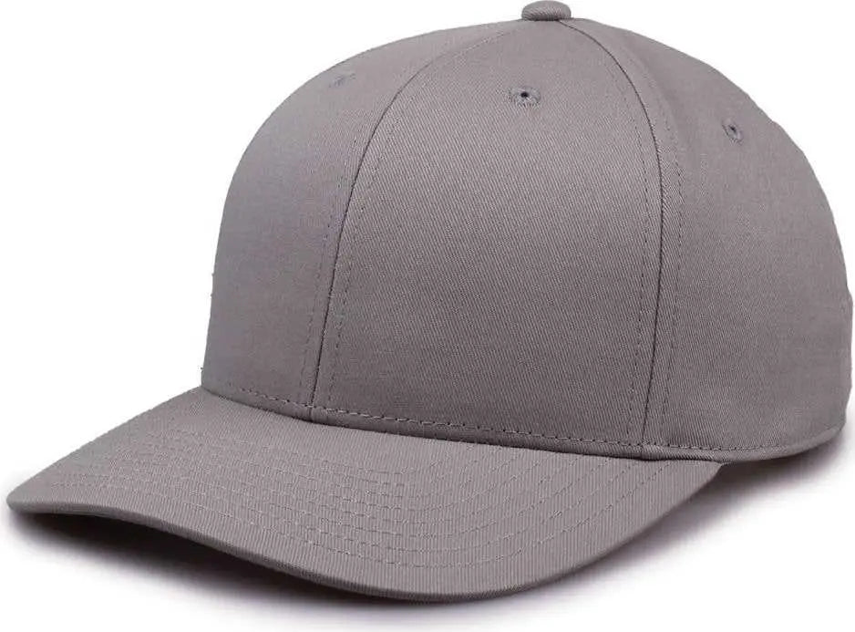 The Game GB515 Twill Snapback Cap - Gray - Gray / 6 7/8’’ - 7 5/8’’