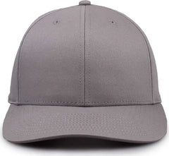 The Game GB515 Twill Snapback Cap - Gray - Gray / 6 7/8’’ - 7 5/8’’