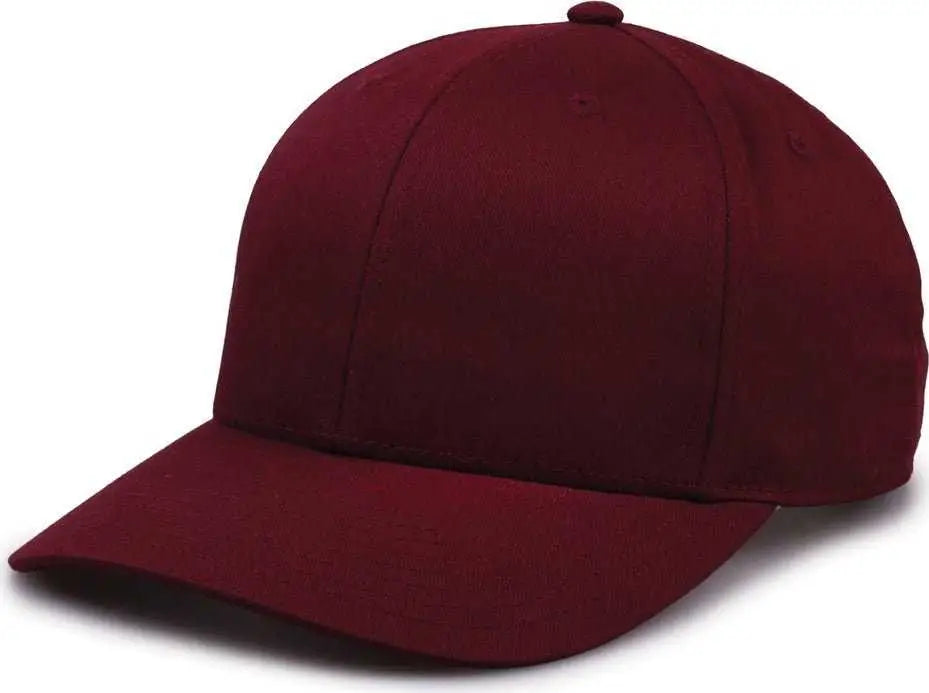 The Game GB515 Twill Snapback Cap - Maroon - Maroon / 6 7/8’’ - 7 5/8’’