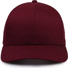 The Game GB515 Twill Snapback Cap - Maroon - Maroon / 6 7/8’’ - 7 5/8’’