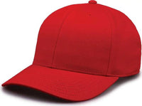 The Game GB515 Twill Snapback Cap - Red - Red / 6 7/8’’ - 7 5/8’’