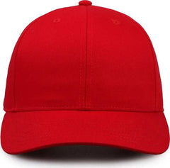 The Game GB515 Twill Snapback Cap - Red - Red / 6 7/8’’ - 7 5/8’’
