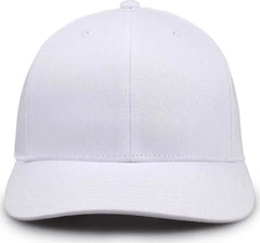 The Game GB515 Twill Snapback Cap - White - White / 6 7/8’’ - 7 5/8’’