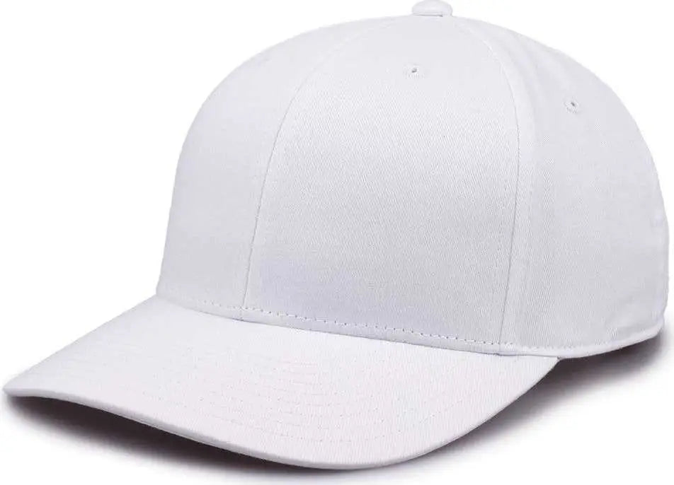The Game GB515 Twill Snapback Cap - White - White / 6 7/8’’ - 7 5/8’’
