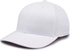 The Game GB515 Twill Snapback Cap - White - White / 6 7/8’’ - 7 5/8’’