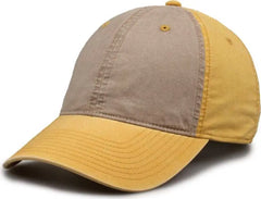 The Game GB516 Twill Color Block Cap - Khaki Ginger - Khaki Gold / 6 7/8’’ - 7 5/8’’