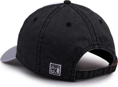 The Game GB516 Twill Color Block Cap - White Black Gray - White Black / 6 7/8’’ - 7 5/8’’