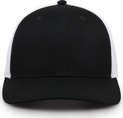 The Game GB518 Everyday Trucker Cap - Dark Green White - Forest White / 6 7/8’’ - 7 5/8’’