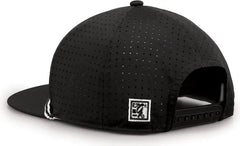 The Game GB519 Perforated GameChanger with Rope Cap - Black - Black / OSFM